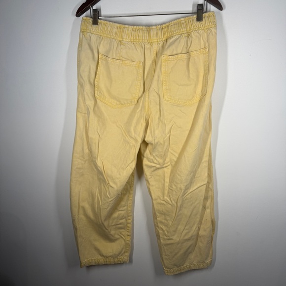 Gap Mid Rise SuperSoft Pull-On Barrel Jeans Reed Yellow Medium G2 - Picture 6 of 7